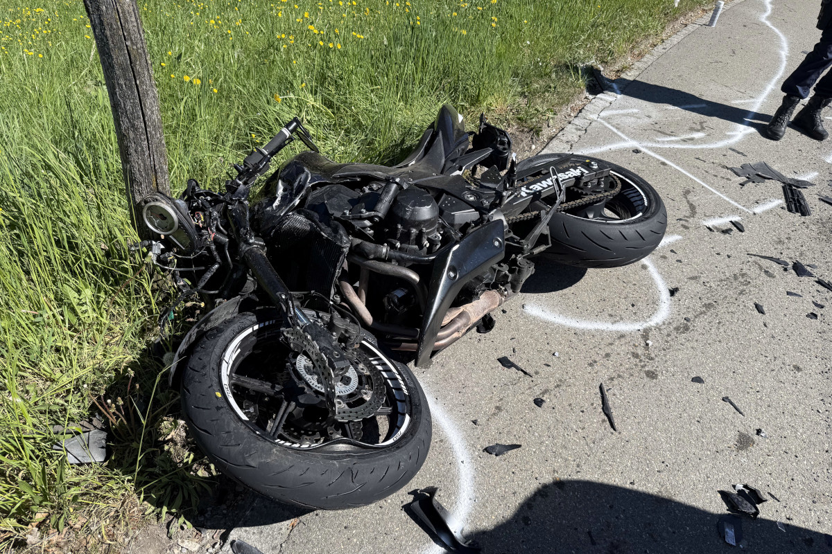 Unfall in St.Gallen – Töfffahrer bei Sturz erheblich verletzt