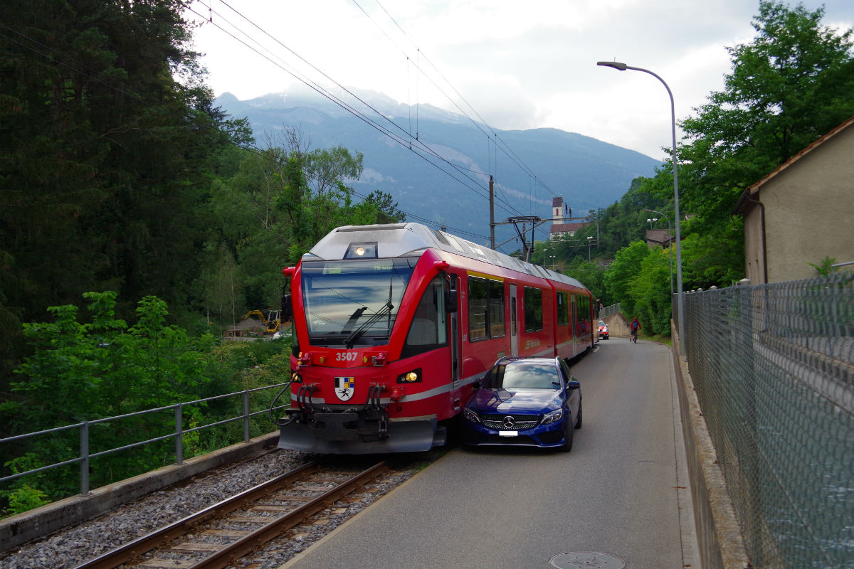 Chur GR - Arosabahn gestreift