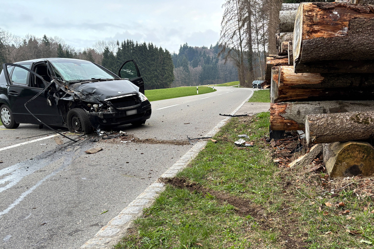 Ettenhausen TG - Selbstunfall nach Sekundenschlaf