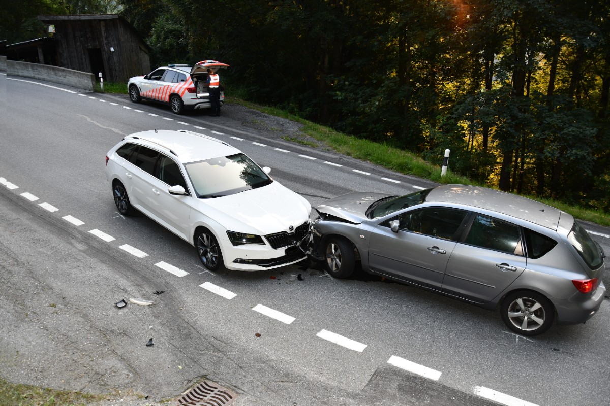 Chur GR - Frontalkollision in Richtung Arosa