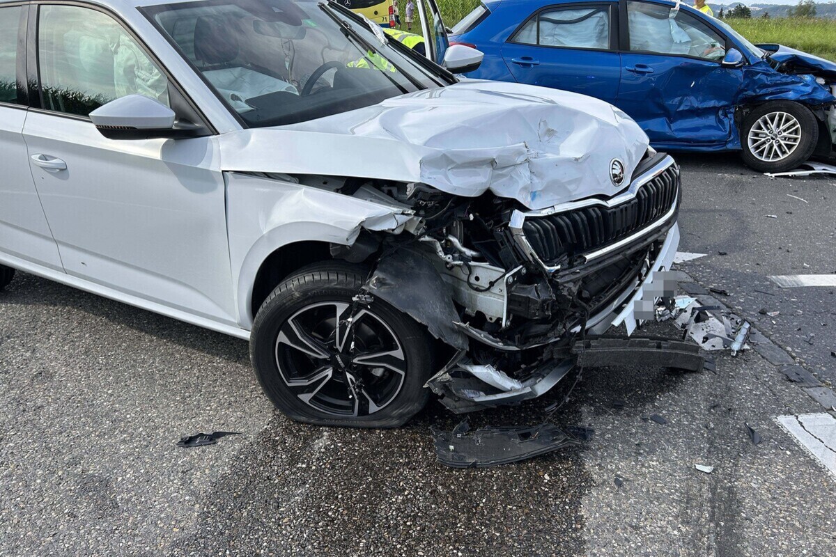 Heftige Kollision in Rottenschwil AG 