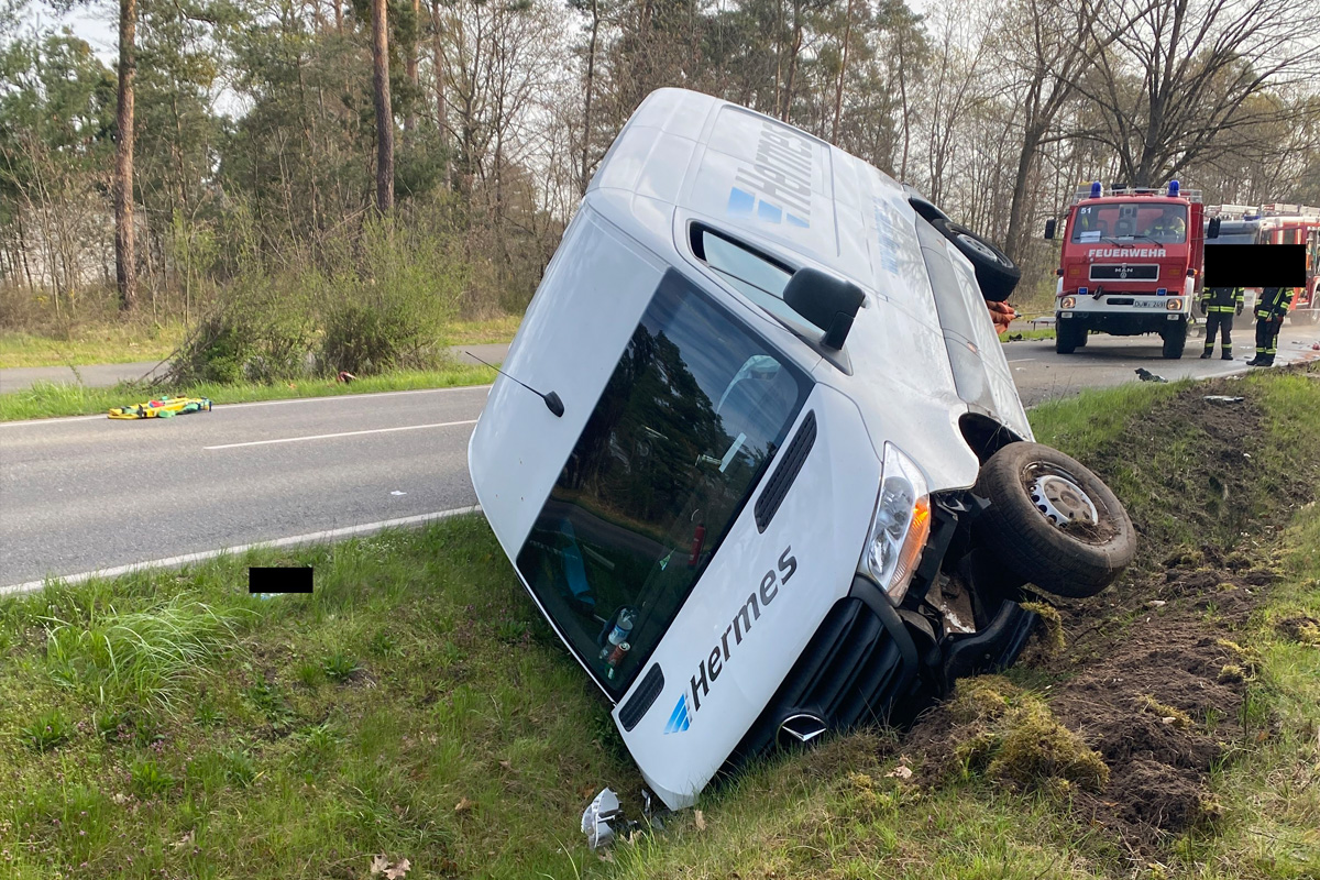 Haßloch – Zwei Verletzte nach Unfall bei Überholvorgang