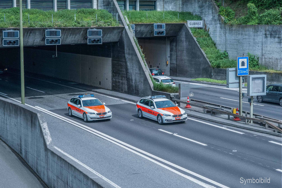 A1 Regensdorf ZH – Verkehrsbehinderungen wegen Fahrzeugbrands im Gubristtunnel