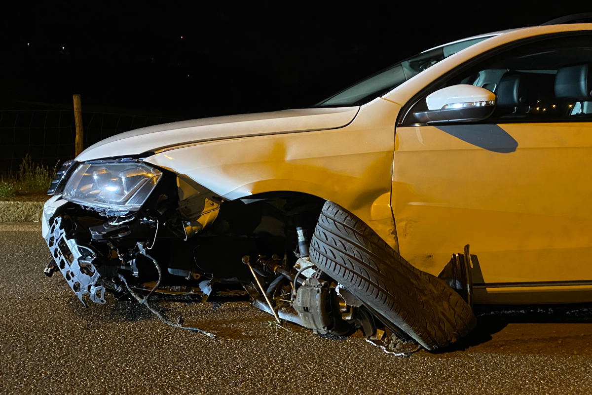 Windisch AG – In Randleitplanke geprallt