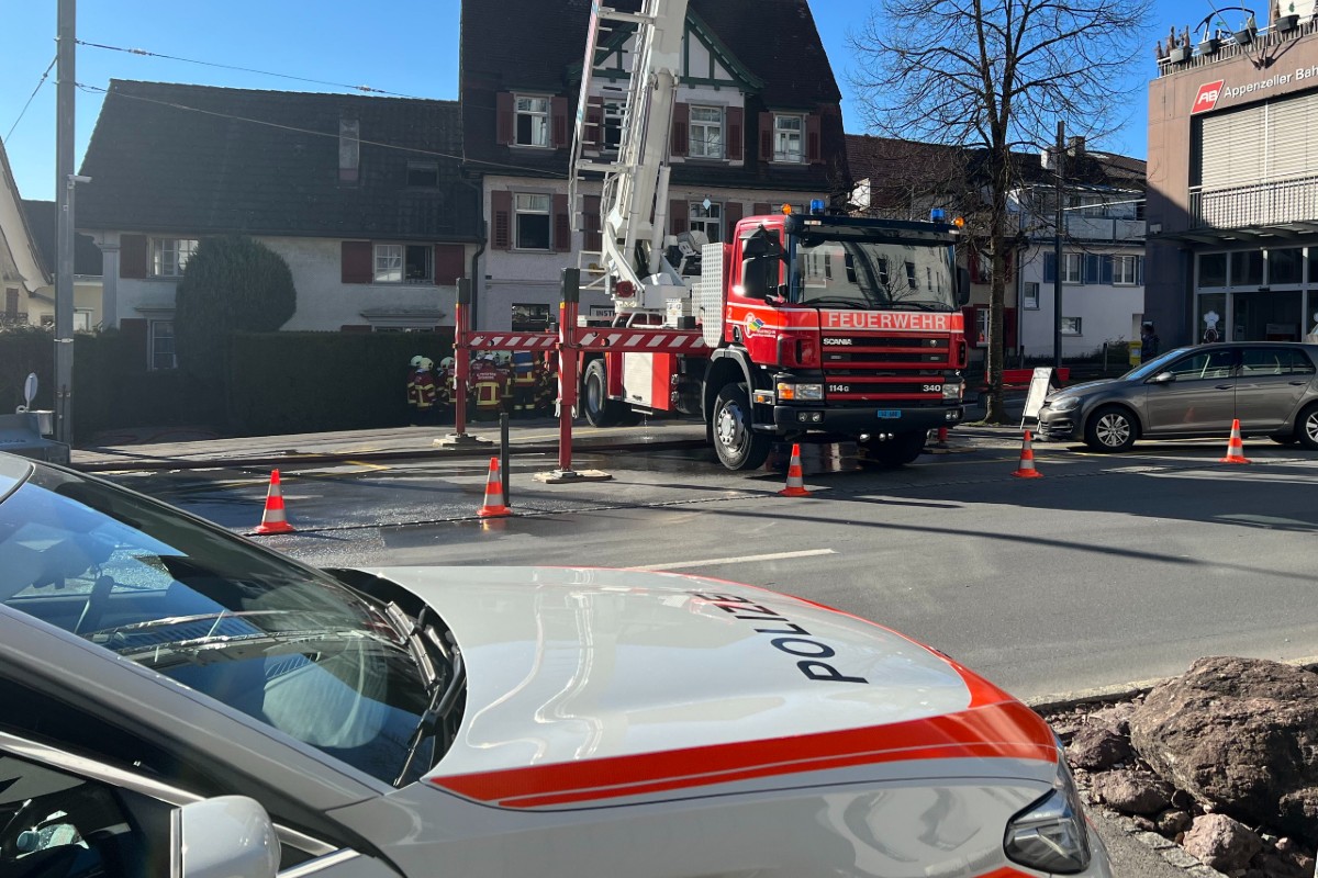  Altstätten SG - Feuer in einer Küche