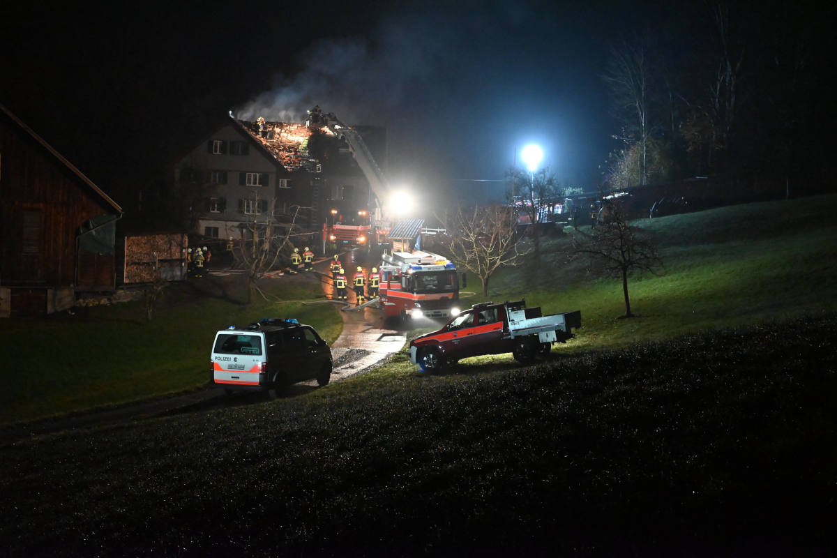 Kaltbrunn SG – Einfamilienhaus nach Brand unbewohnbar