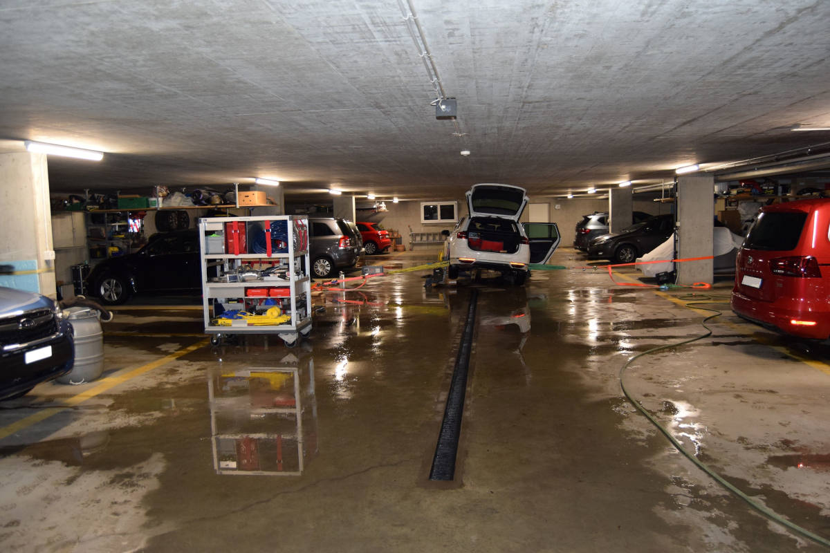 Niederteufen AR – Unfall in Tiefgarage