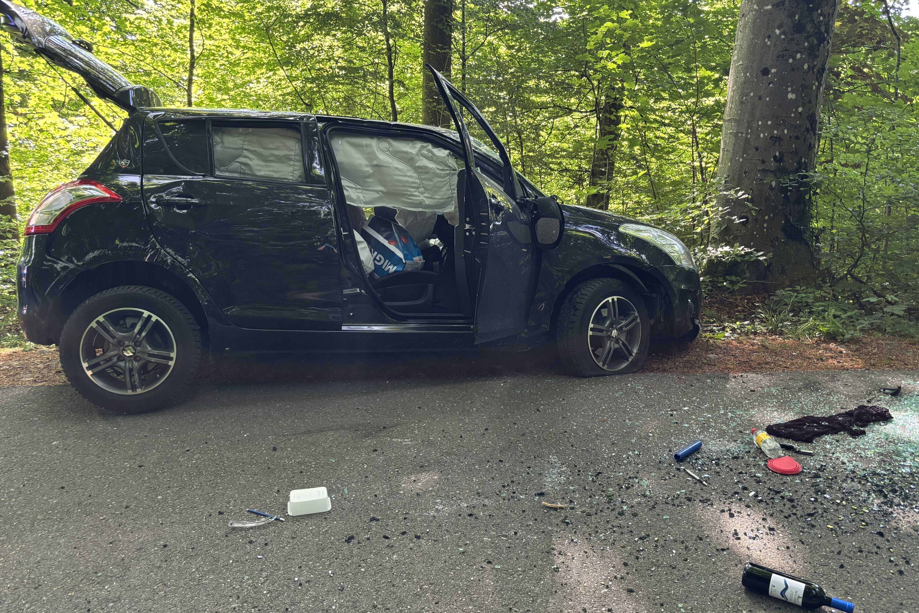 Oberrohrdorf AG – Bei Unfall betrunken gegen Baum geprallt