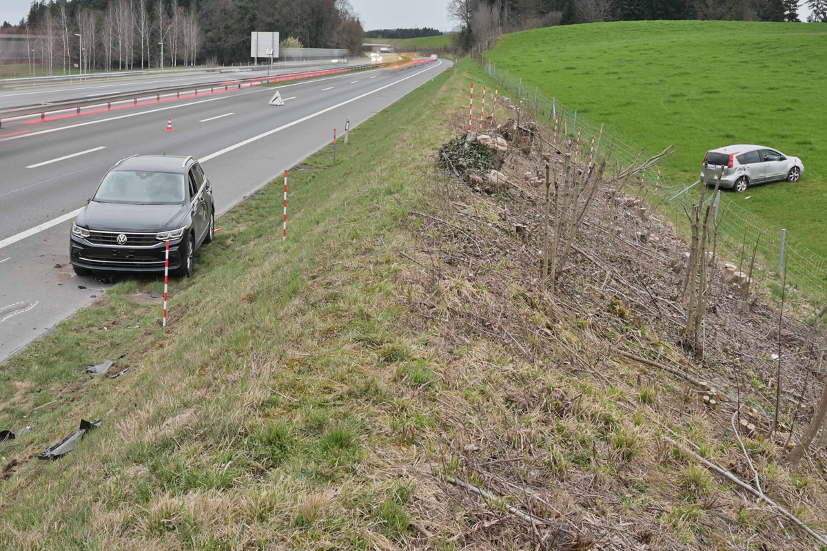 A2 Rothenburg LU – Verkehrsunfall fordert drei Verletzte