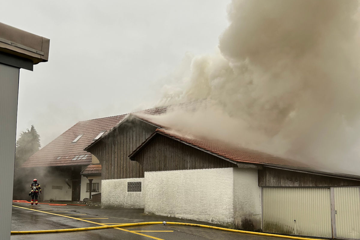 Ammerzwil / Grossafoltern BE – Mehrfamilienhaus nach Brand unbewohnbar