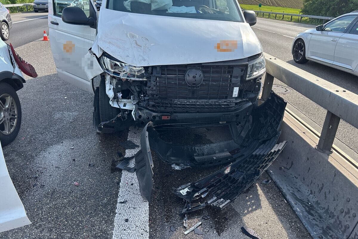 A1 bei Oberbipp SO – Vier Personen bei Unfall verletzt