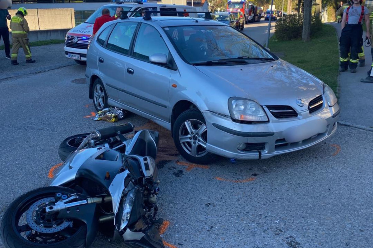 Mistelbach – Motorradlenker bei Unfall verletzt