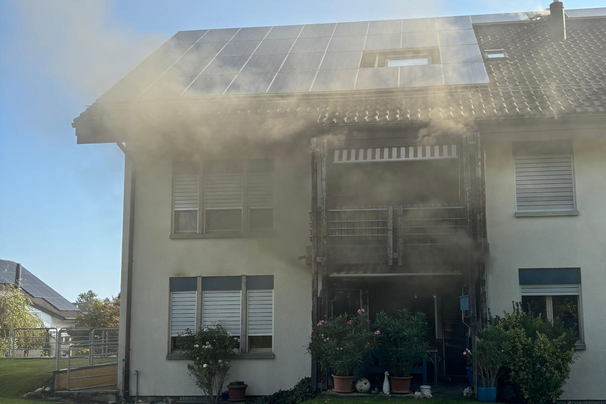 Roggwil TG - Brand in einer Wohnung