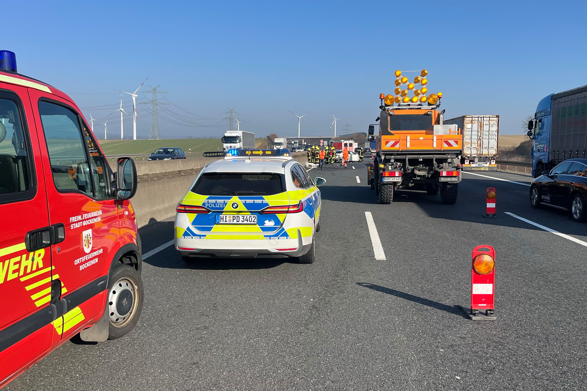 A7 Holle – Fahrer verliert Kontrolle über BMW und verunglückt