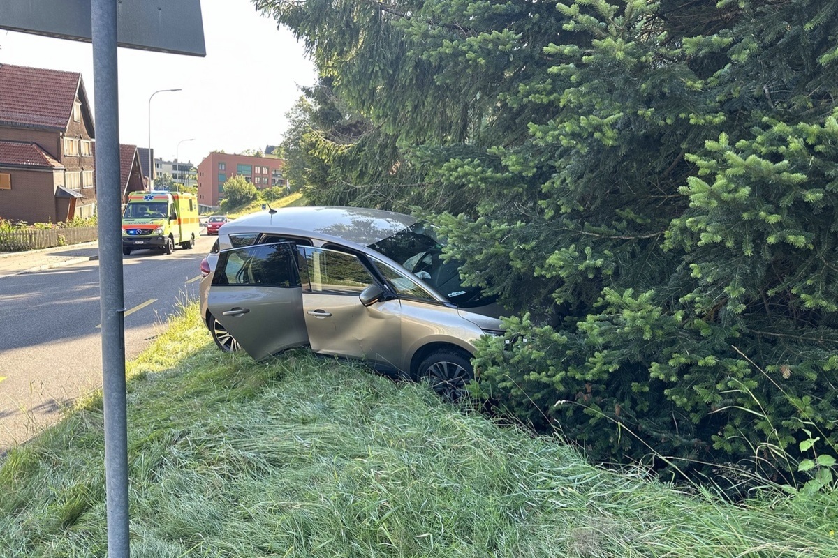 Unfall in Grub AR - Kontrolle übers Auto verloren