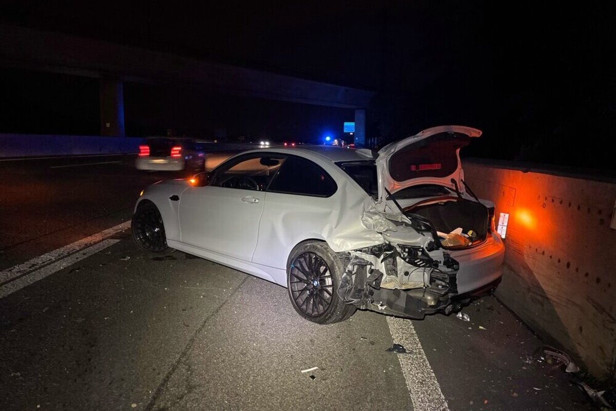 A1/Würenlos AG - BMW zu stark beschleunigt und verunfallt 