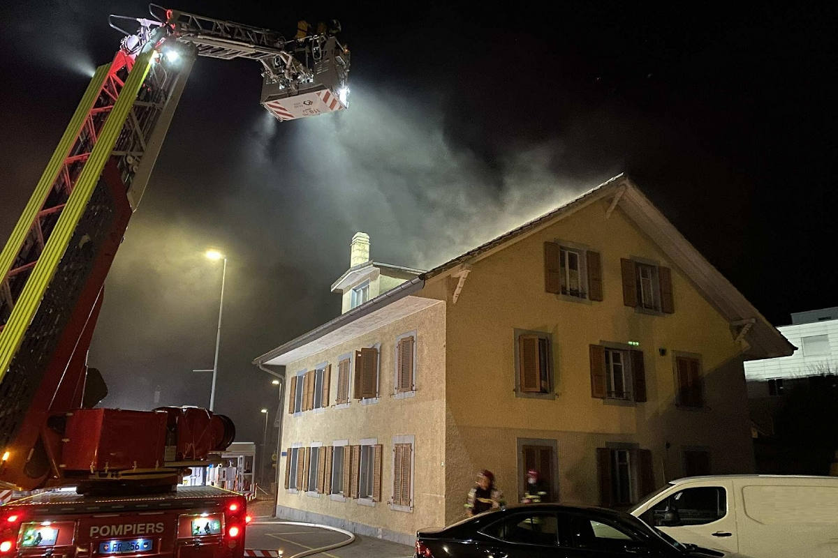 Marly FR – Brand in einem Wohnhaus