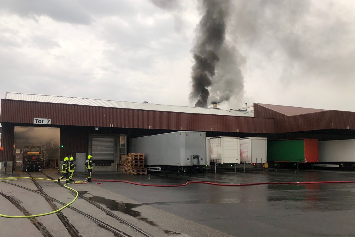Reiden LU - Brand in Verpackungsfabrik Reiden