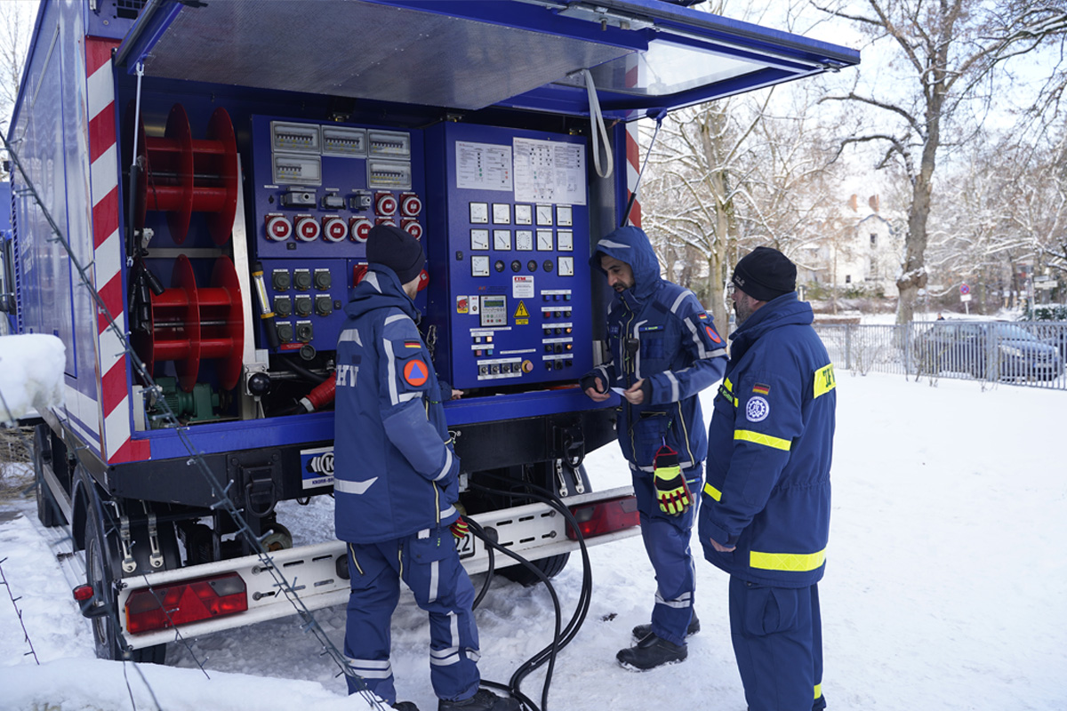 Berlin –  Hilfe durch Einsatzkräfte aus dem Bundesgebiet