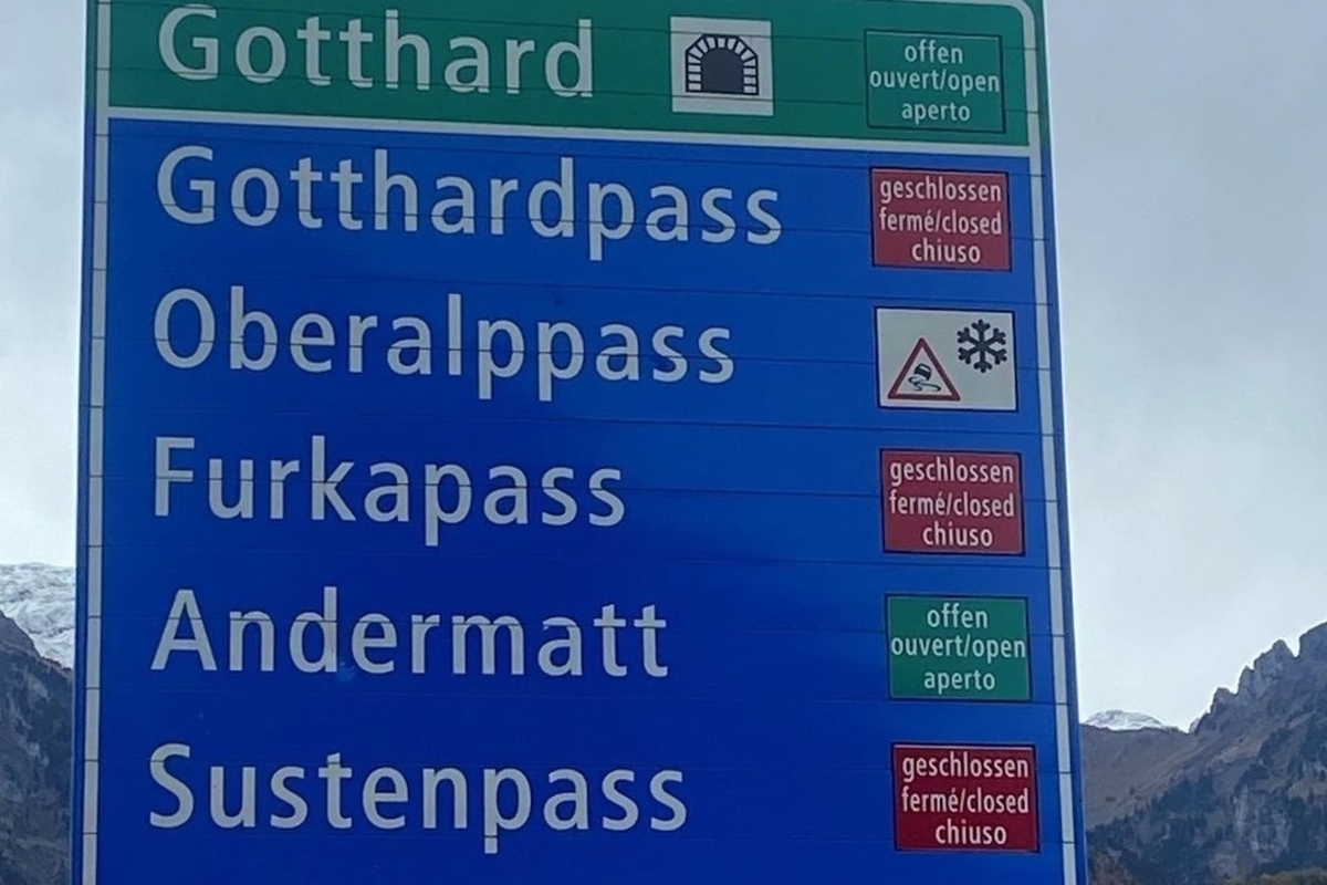 Kanton Uri - Sperrung einiger Pässe aufgrund von winterlichen Strassenverhältnissen