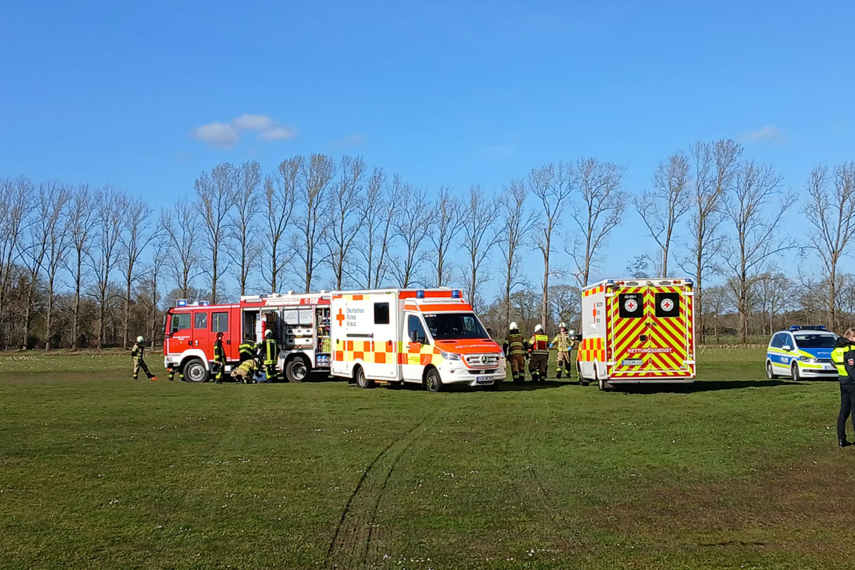 Barßel – Pilot stirbt bei Absturz eines Ultraleichtflugzeugs