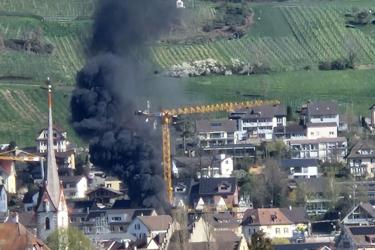 Stein am Rhein SH – Grosser Brand auf einer Baustelle