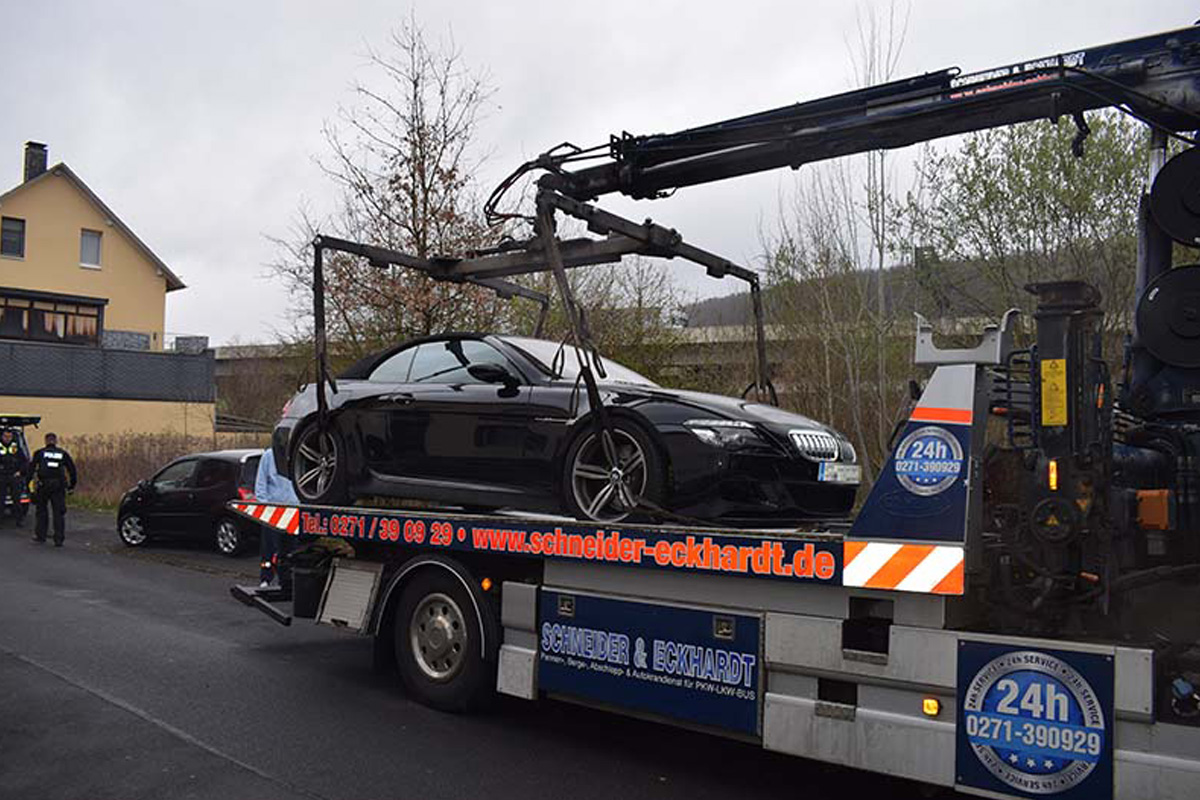 Siegen – Polizei stellt Sportwagen nach illegalem Rennen sicher