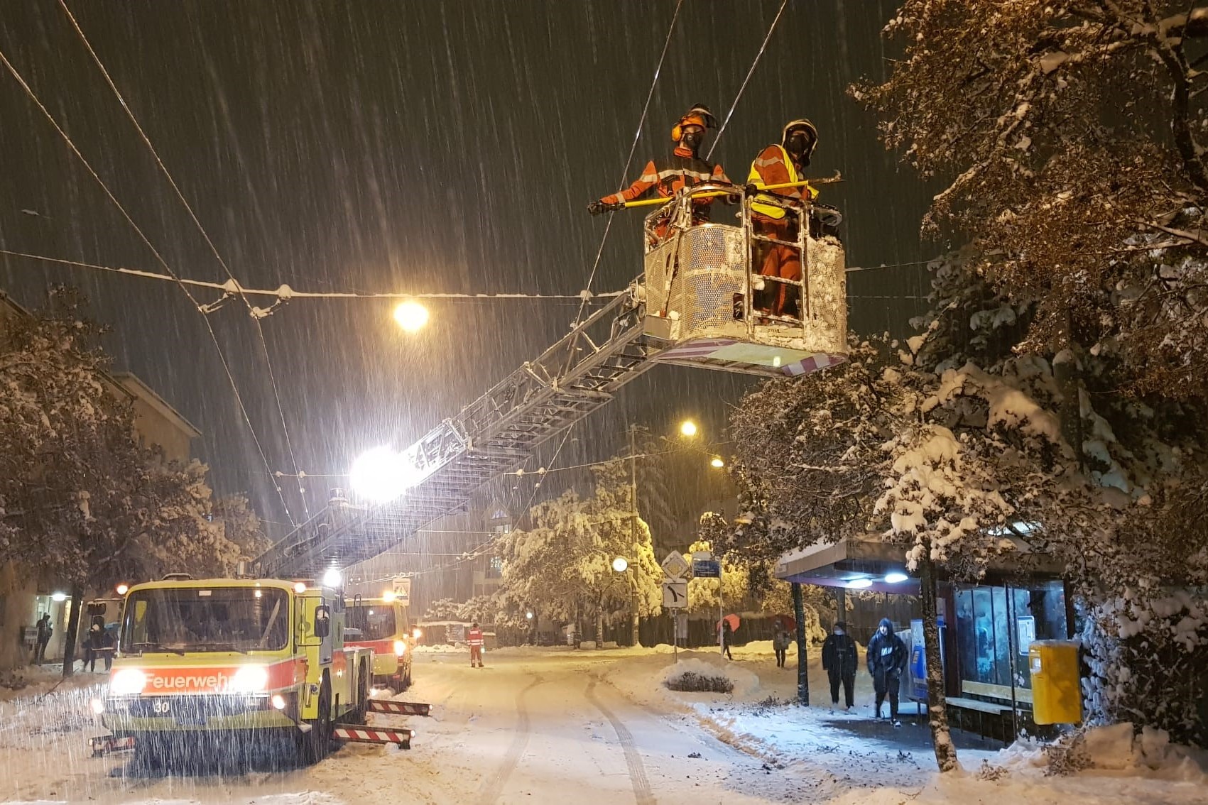 Winterthur ZH – 150 Einsatzmeldungen wegen Schnee