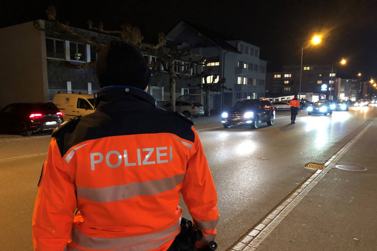 Heerbrugg SG – Lichtkontrolle in Zusammenarbeit mit dem TCS