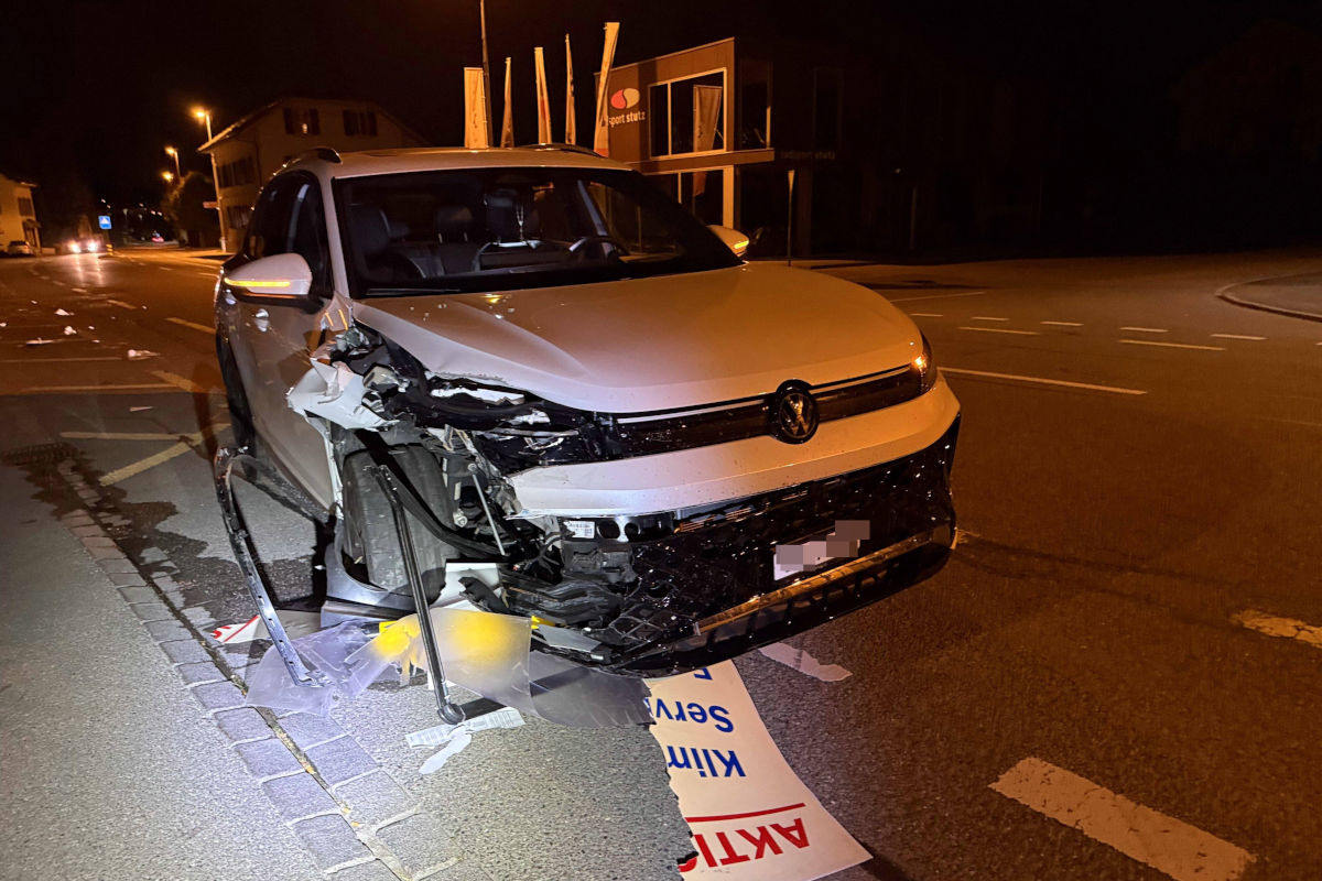 Fahrwangen AG – Unfall nach Sekundenschlaf