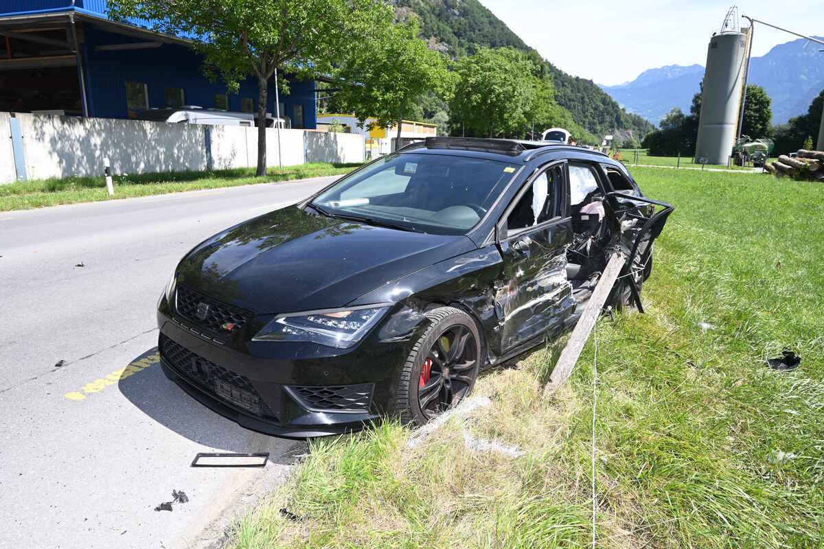Auffahrunfall in Sargans SG - Eine Person verletzt