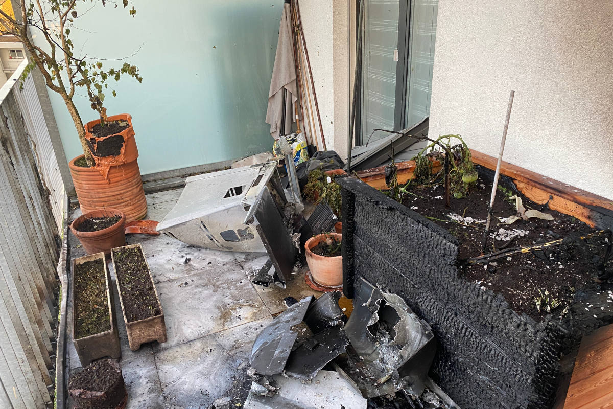  Wohlen AG – Brand eines Gasgrill verwüstet Balkon
