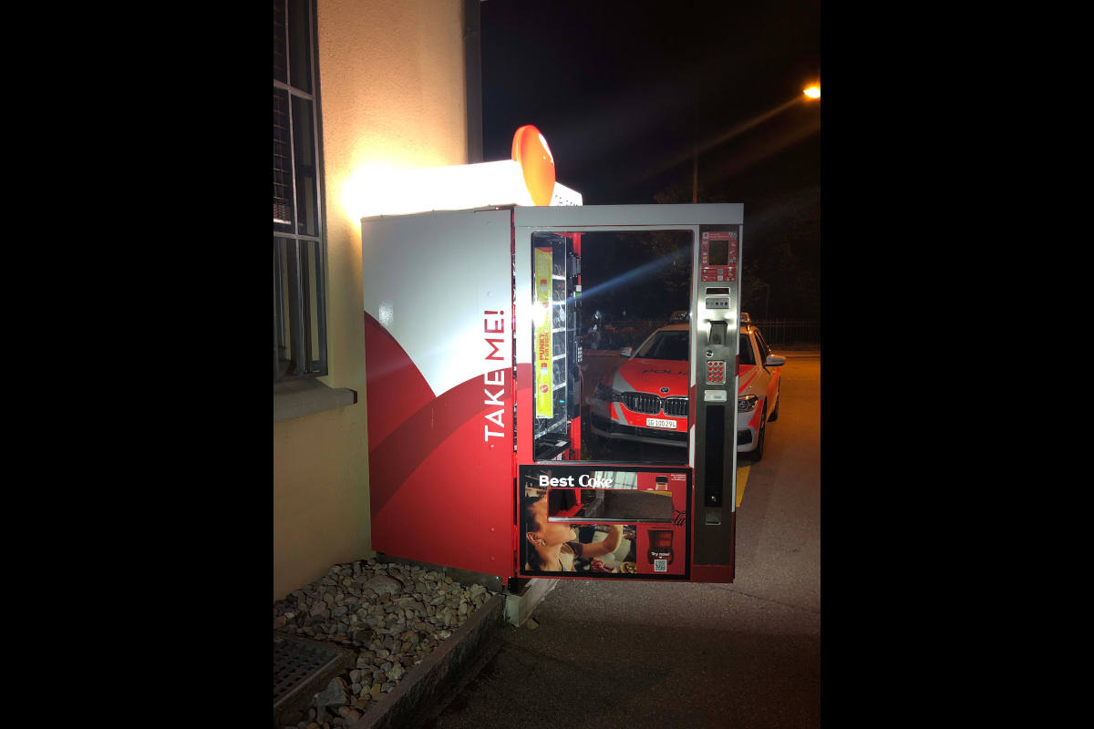 Bütschwil SG – Diebstahl aus Verpflegungsautomat