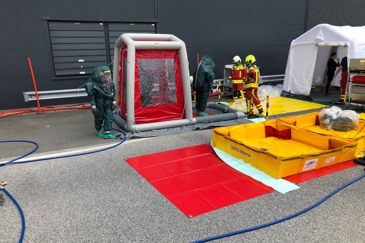 Widnau – Entwichenes Ammoniak führt zu Feuerwehreinsatz