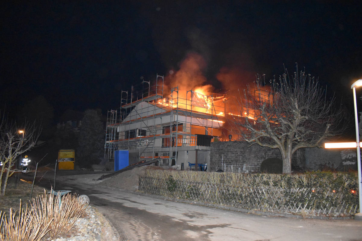 Entlebuch LU – Dachstockbrand an Einfamilienhaus