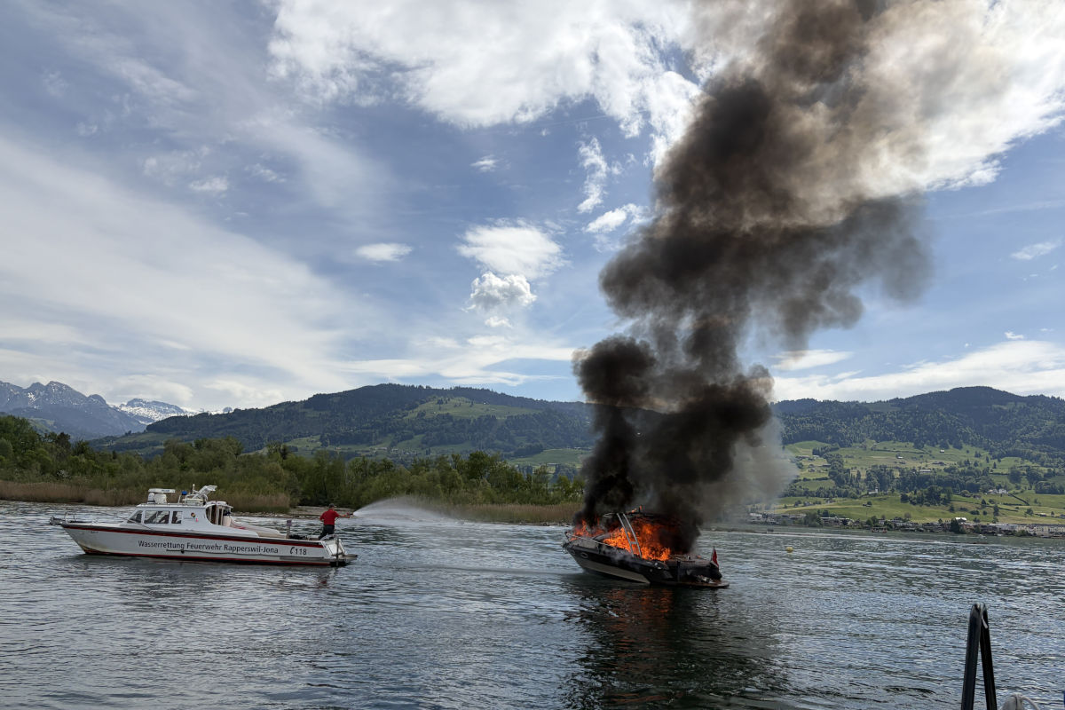 Lachen SZ – Hund stirbt bei Bootsbrand auf Obersee