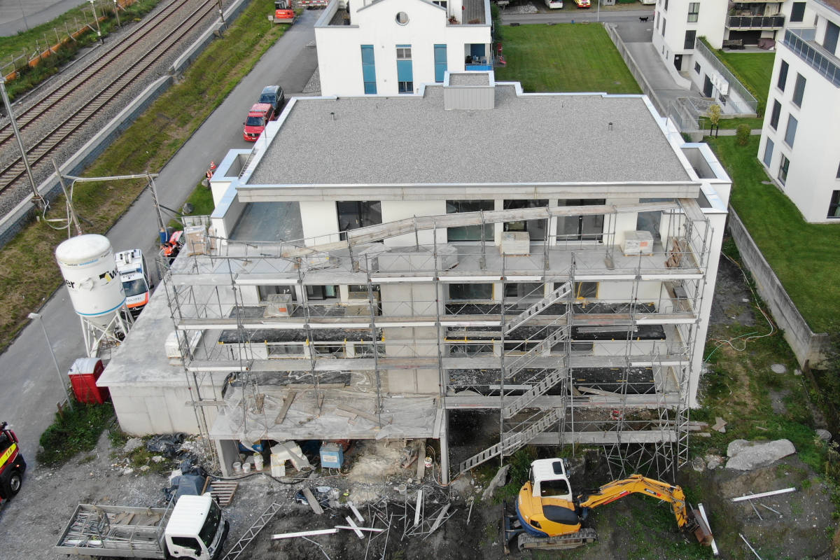 Trübbach SG – Nach Sturz vom Fassadengerüst gestorben