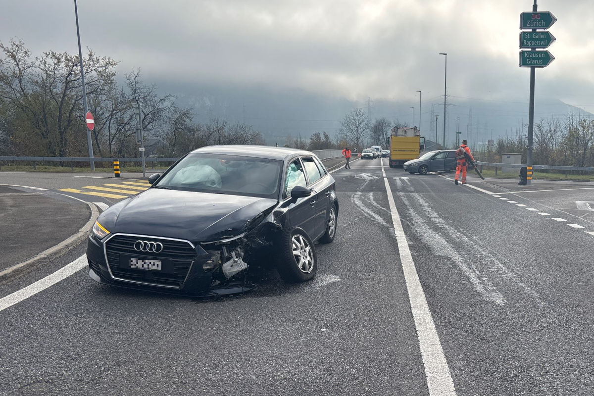 A3 Mollis GL – Unfall beim Abbiegen