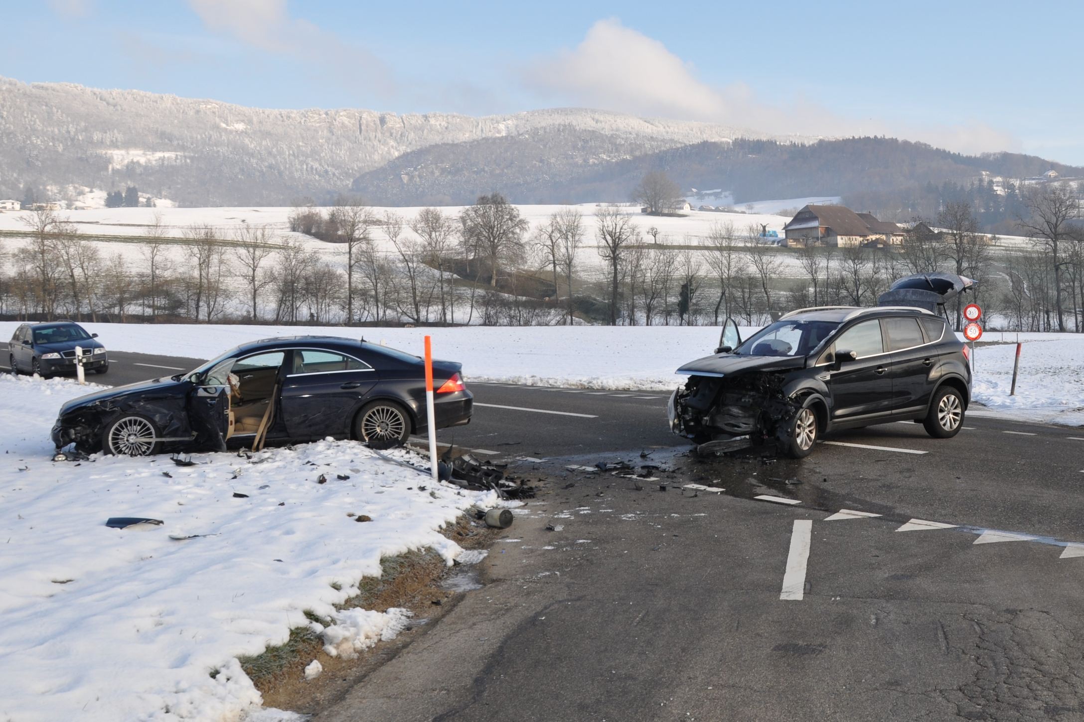 Hubersdorf SO – Kollision mit vier Verletzten
