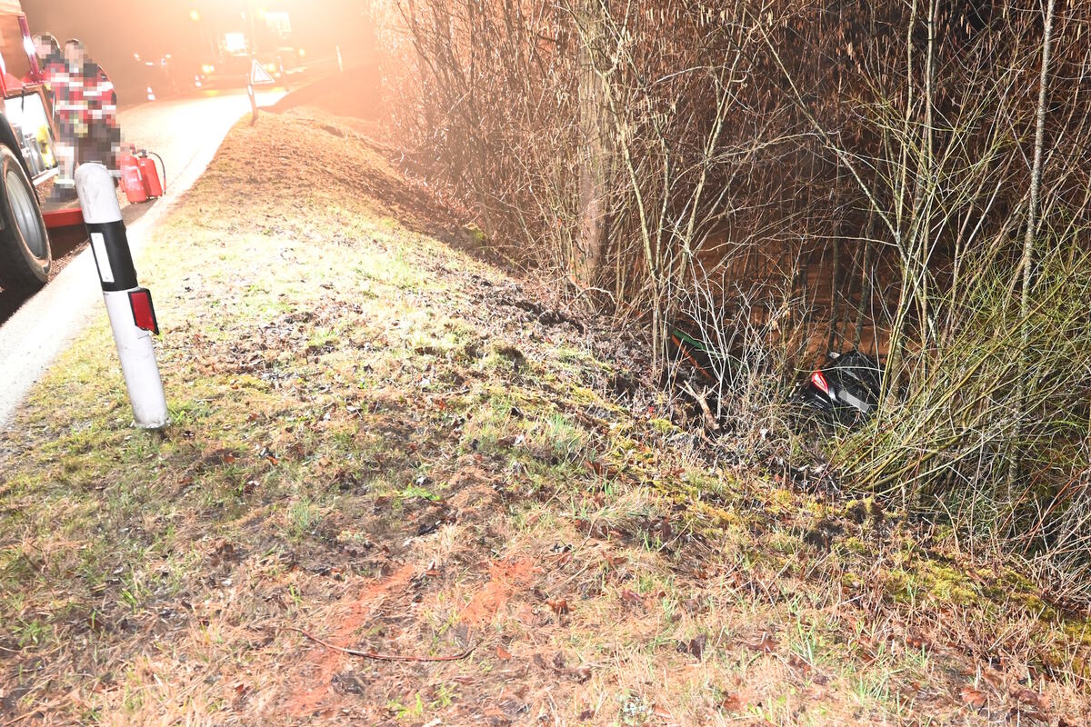 Mogelsberg SG – Fahrunfähiger Autofahrer verunfallt