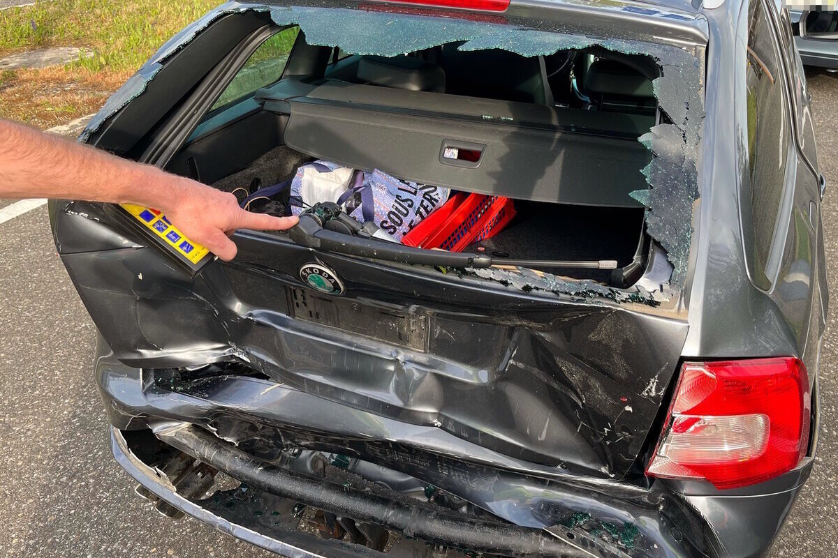 Wil/A1 SG - Vier Personen bei Auffahrkollision verletzt