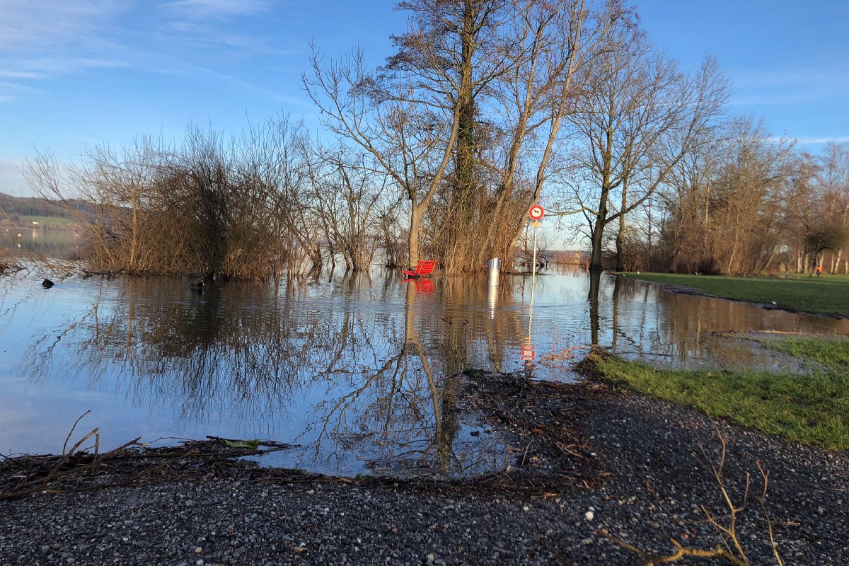 Uster ZH - Hochwasser am Greifensee steigt um weitere 8 cm!
