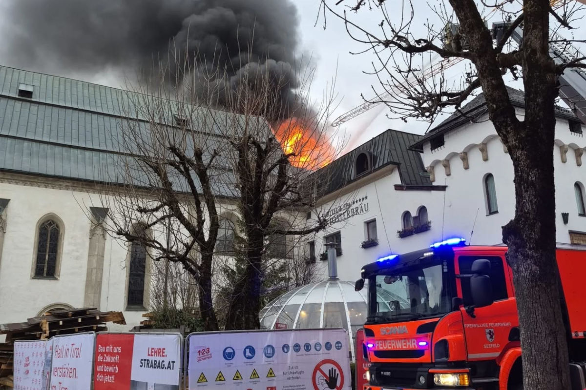 Seefeld in Tirol – Brand in Gastronomiebetrieb