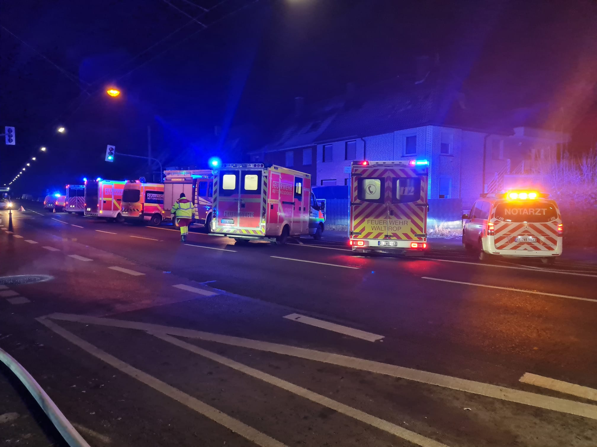 Datteln – Feuer mit Menschenleben in Gefahr