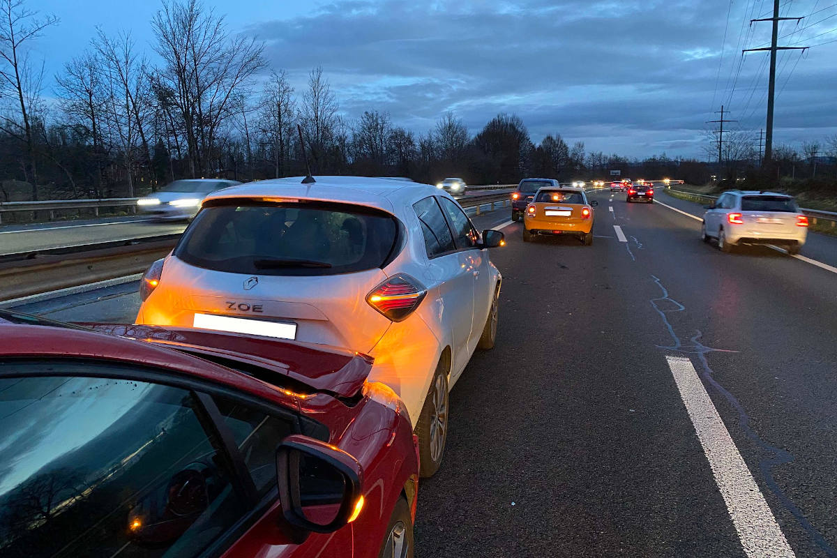 Inwil LU – Vierer-​Päckli im Morgenverkehr