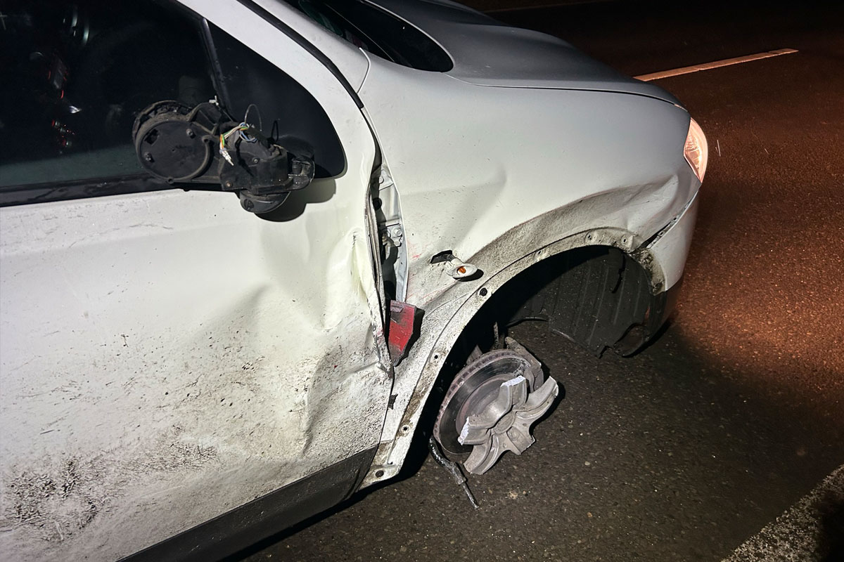 Martinstein – Unfallflucht endet auf Bremsscheibe