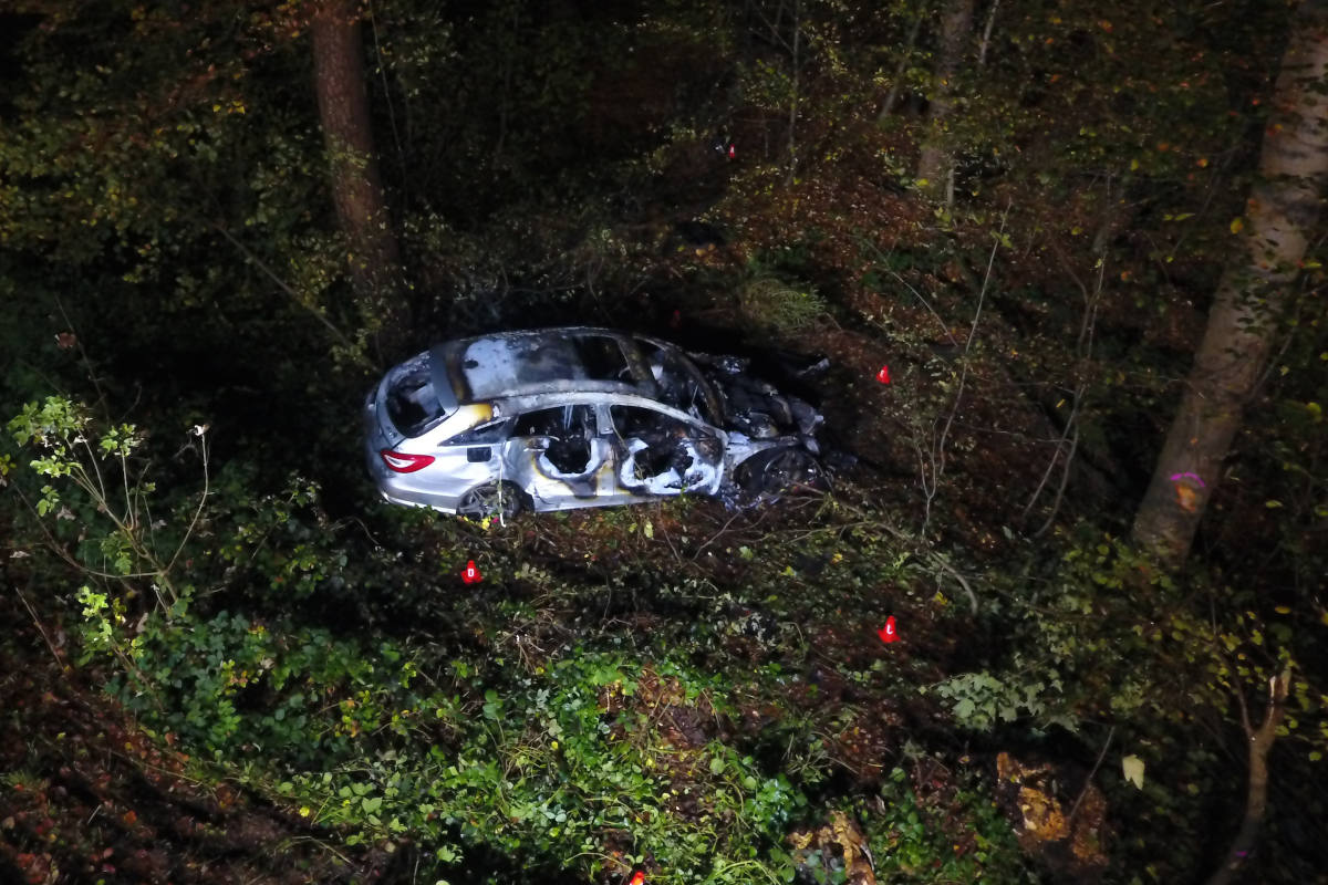 Fruthwilen TG – Auto nach Unfall in Brand geraten - Fahrer teils schwer verletzt