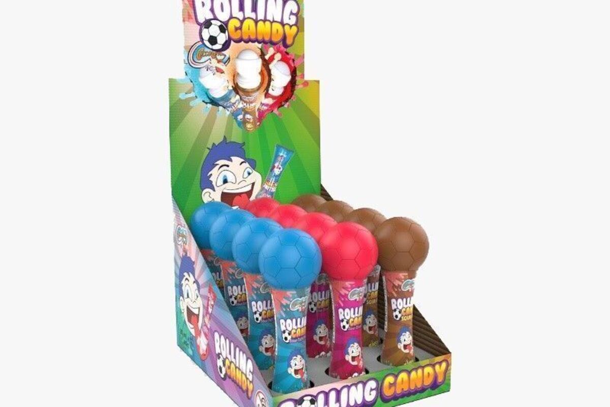 Warnung - Verschluckungs- und Erstickungsgefahr bei Cocco Candy Rolling Candy