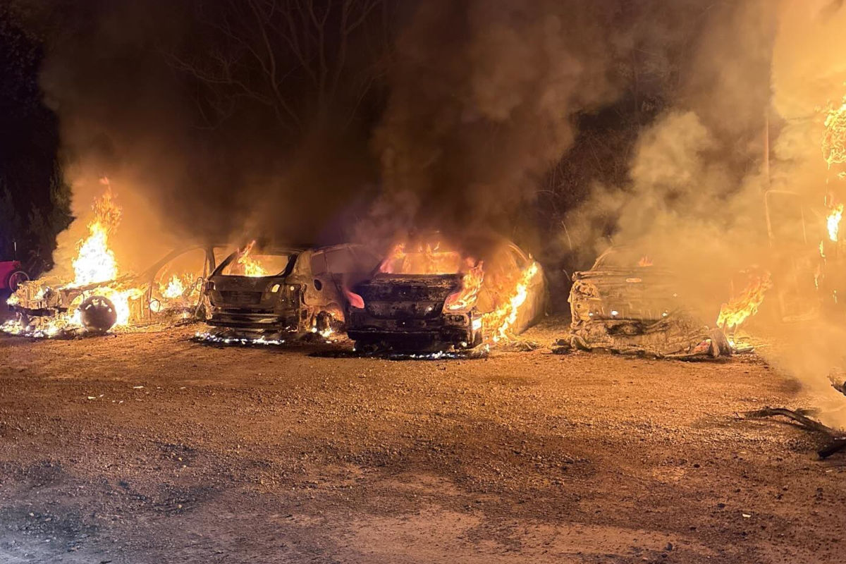 Möllersdorf – Mehrere Fahrzeuge bei Brand beschädigt