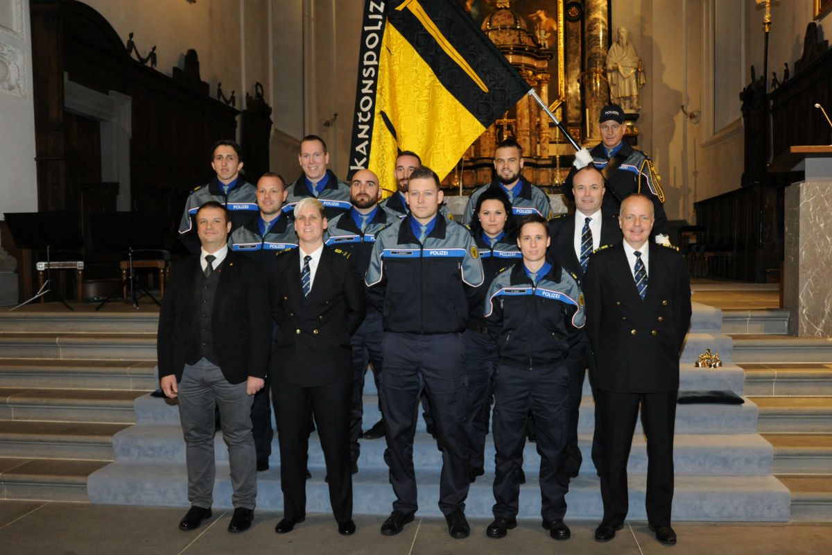 Altdorf UR - Feierliche Inpflichtnahme und Beförderung bei der Kantonspolizei 